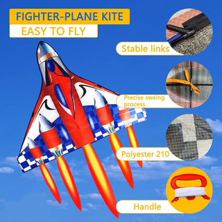 Outdoor Fun Sports  Plane Kite With Handle And Line Good  Flying Factory Outlet For Kids And Adults