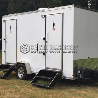 Customized Top Quality Luxury Toilet Trailer Portable Toilet Trailer Car Washing Room Restroom Camping Mobile Toilet