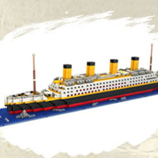 1860 Pcs Titanic Cruise Ship Model Building Block Set Micro Mini Blocks DIY Toys 77HD