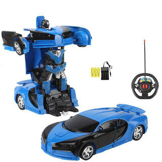 RC Car 2 in 1 Transformation Robots Cars Action Collision Deformation Remote-controlled Sports Driving Vehicles Toys for Boy I01