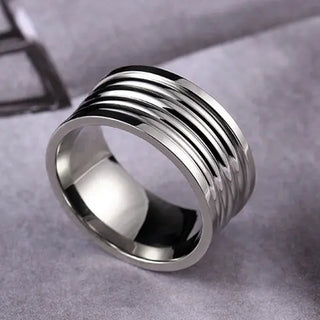 10MM Wide Trendy Stainless Steel Ring For Woman And Man