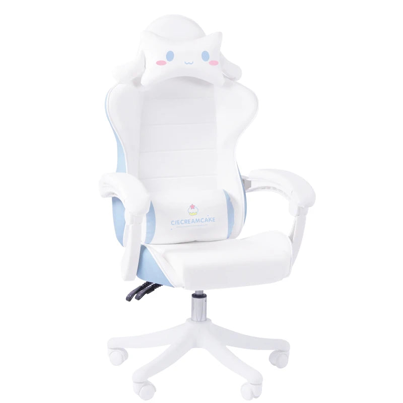 2023 New Macaron Series Computer Chair Pink Cute Girl Gaming Chair Liftable Swivel Chair Anchor Live Gaming Chair Promotion