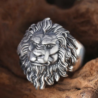 Retro Lion Domineering Ring Prairie King Men