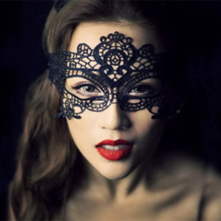 2023 HOT SALES Women Hollow Mask Sexy Cosplay Lace Masquerade Eye Mask Lingerie Halloween Accessories Gothic Fetish