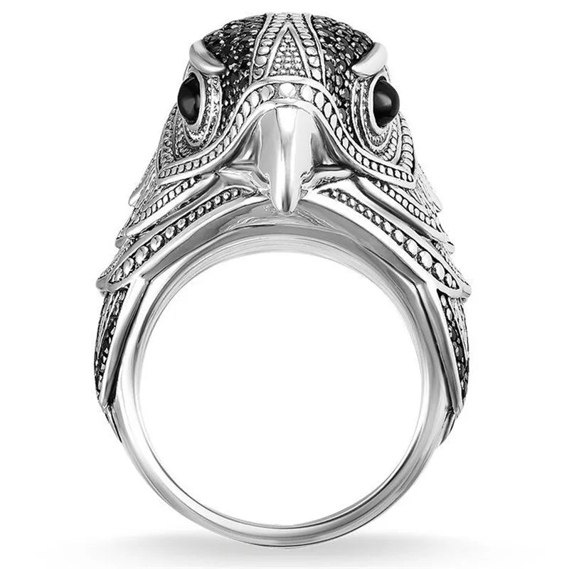 Milangirl Men Rings Hip Hop Eagle Personality Animal Bird Rings for Men Domineering  Ring