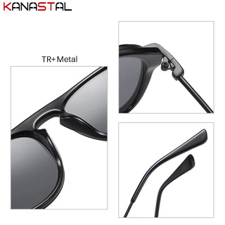 Men Polarized UV400 Sunglasses TR90 Metal Toad Mirror Large Frame Visor Eyewear Outdoor Cycling Sports Driving Sun Glasses Retro