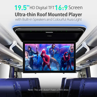 XTRONS 19.5" Car Roof Monitor Car TV Player with HD Digital TFT Screen Ultra-thin  Speaker Support 1080P Video USB AV Input