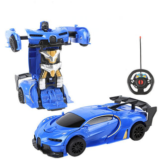 RC Car 2 in 1 Transformation Robots Cars Action Collision Deformation Remote-controlled Sports Driving Vehicles Toys for Boy I01