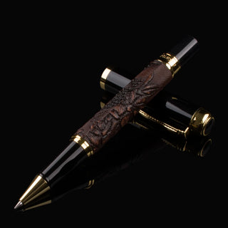 Retro Luxury Dragon Roller Ballpoint Pen High Quality School Office Business Metal Ball Pens Writing Stationery Gifts Statione