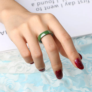 Wholesale Ceramic Ring Green Smooth Healthy Do Not Fade 6MM For Women Jewelry Wedding Engagement Birthday Gifts