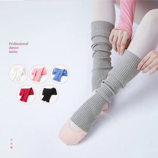 Girls Women Stocking Long Leg Warmers Dance Knitted Leg Warmers Professional Warm Ballet Socks for Dancing