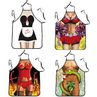 Funny Apron Decoration Apron for Sanitary Cleaning Women Men Dinner Party Cooking Apron Kitchen Accessories