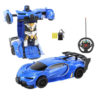 RC Car 2 in 1 Transformation Robots Cars Action Collision Deformation Remote-controlled Sports Driving Vehicles Toys for Boy I01