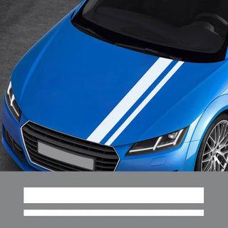 Universal Car Hood Cover Sticker Classic Stripes Graphics Styling Vinyl Film Decals Auto Body DIY Decoration Tuning Accessories