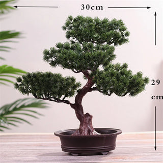 Simulation Potted Plant Decorative Bonsai Home Office Decor Pine Tree DIY Ornament Lifelike Accessory Artificial Bonsai Gift