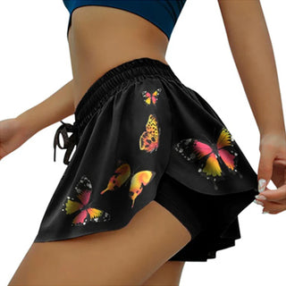 2024 Women 2 In 1 Butt Scrunch Skirted Running Shorts Quick Dry Fake Skirt Sexy Gym Workout Short Pants Yoga Shorts Yoga pant