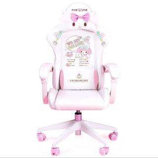 2023 New WCG Gaming Chair Girl Cute Cartoon Computer Chair Office Home Swivel Lift Adjustable Chair