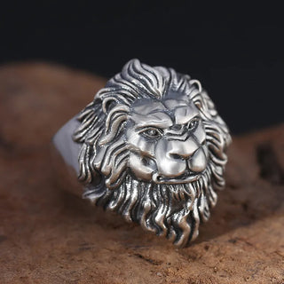 Retro Lion Domineering Ring Prairie King Men