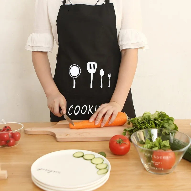 Fashion Kitchen Waterproof Oilproof Antifouling Apron Pinafore Tablier Cooking Accessories Cafe Restaurant Flower Shop Overalls