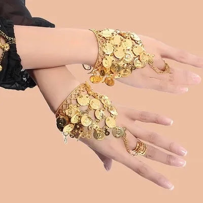 Dance Wear Bollywood Jewelry for Dance Bracelets 1 Pair Jewelry Set Indian Jewelry Accessories