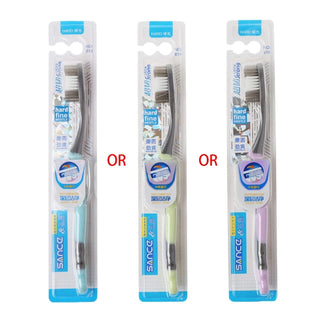 1 pc Super Hard Bristles Tooth Brush for Adult Remove Smoke Blots Coffee Stains Toothbrush Teeth Whitening Tool 19cm New