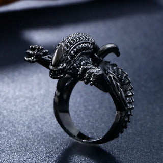 Steel Soldier wholesale Alien ring stainless steel new jewelry arrival for men popular