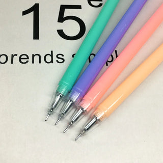 24 PCS Korean Creative Cute Student Black Carbon Pen Candy Color Caring Cat Office Supplies Neutral Pen Kawaii School Supplies