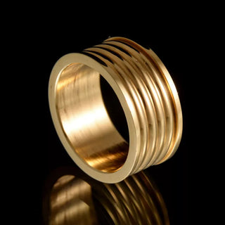 10MM Wide Trendy Stainless Steel Ring For Woman And Man