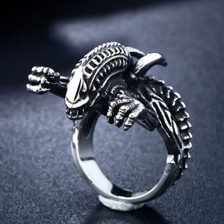 Steel Soldier wholesale Alien ring stainless steel new jewelry arrival for men popular