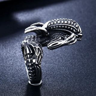 Steel Soldier wholesale Alien ring stainless steel new jewelry arrival for men popular