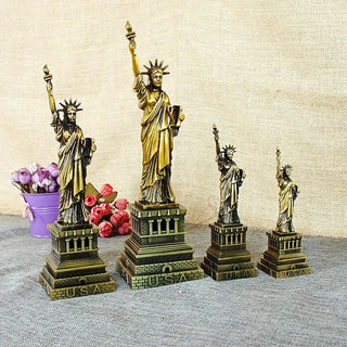 Souvenirs USA Statue of Liberty Metal Decoration Ornaments Model Home Office Decor Decorative Crafts Figurines Miniatures Gift