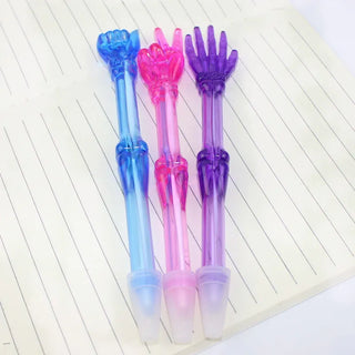 3 pcs/lot Creative Finger Bones Ballpoint Pen Kawaii Ball Pens for Kids Gifts Cute Stationery Office School Supply novelty funny