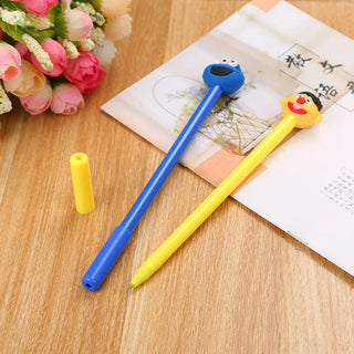 24 pcs Creative cartoon happy expression gel pen cute student creative office stationery signature pen wholesale