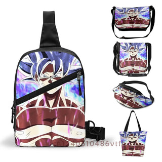 Functional Men Chest Bag Shoulder Crossbody Bag Goku Mastered Ultra Instinct Women Belt Bags Waist Pack Chest Bag Hip Purse