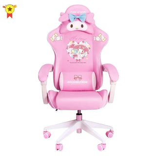 2023 New WCG Gaming Chair Girl Cute Cartoon Computer Chair Office Home Swivel Lift Adjustable Chair