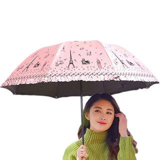 Fashion Folding Umbrella Women Parasol Men Girls Anti-UV Waterproof Portable Eight-bone Cartoon Chinchilla Travel UMBRELLAS