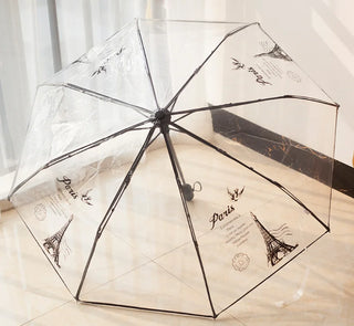 Transparent Umbrella Strong Stand Cheap Sale Fashion Umbrella For Women Brand Plegable Parapluie Transparent