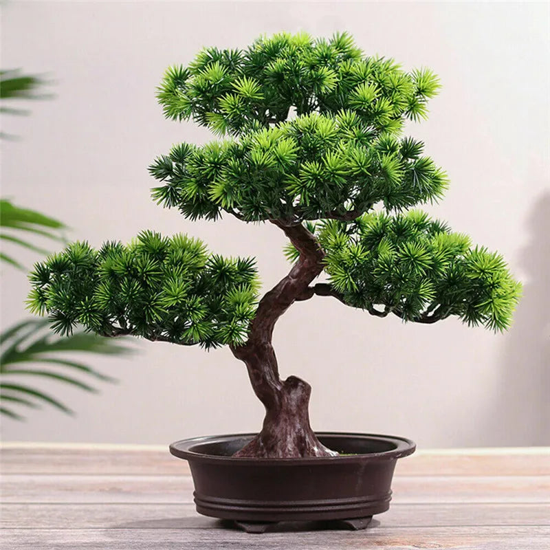 Simulation Potted Plant Decorative Bonsai Home Office Decor Pine Tree DIY Ornament Lifelike Accessory Artificial Bonsai Gift