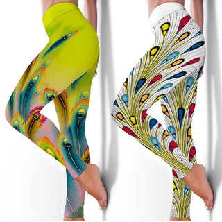 Gym Sports Leggings For Women Seamless Leggings Training Running Yoga Fitness Pants Colorful Print Gym Trousers Tight Sportswear