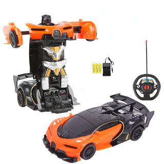 RC Car 2 in 1 Transformation Robots Cars Action Collision Deformation Remote-controlled Sports Driving Vehicles Toys for Boy I01