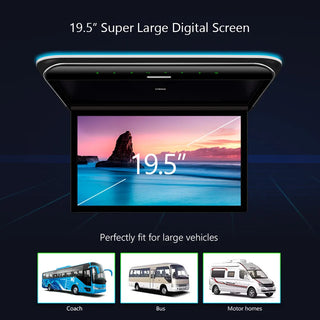 XTRONS 19.5" Car Roof Monitor Car TV Player with HD Digital TFT Screen Ultra-thin  Speaker Support 1080P Video USB AV Input