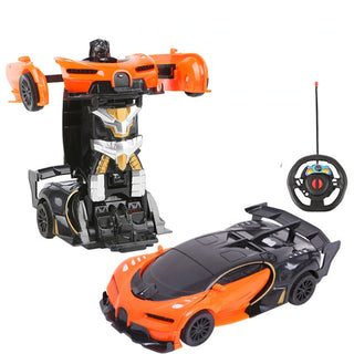 RC Car 2 in 1 Transformation Robots Cars Action Collision Deformation Remote-controlled Sports Driving Vehicles Toys for Boy I01