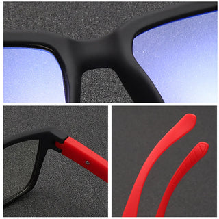 Retro Matte TR90 Anti Blue Light Glasses UV400 Men Office Computer Blocking Women Square Optical Eyeglasses Frame