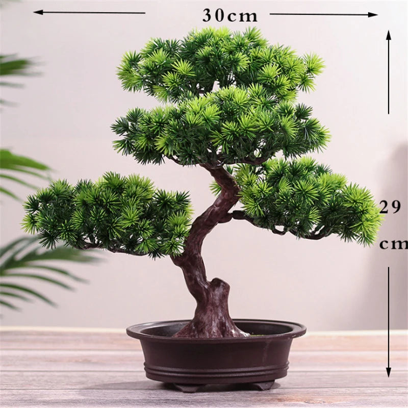 Simulation Potted Plant Decorative Bonsai Home Office Decor Pine Tree DIY Ornament Lifelike Accessory Artificial Bonsai Gift