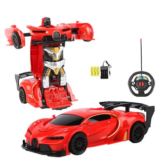 RC Car 2 in 1 Transformation Robots Cars Action Collision Deformation Remote-controlled Sports Driving Vehicles Toys for Boy I01