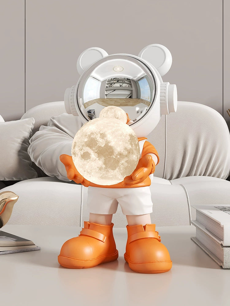 Astronaut Astronaut Small Ornaments Living Room Room Wine Cabinet Home Decoration Desktop Astronaut Small Night Lamp Gift