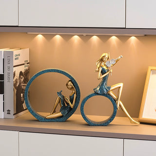 Modern Home Living Room TV Cabinet Decoration American Light Luxury Wine Cabinet Table Decorations Hallway Decoration Housewarming Gift