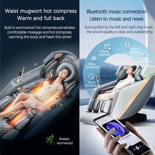 HFR-708 Intelligent Luxury Full-body Electric Massager Home Office Zero-gravity Bluetooth Music Massage Chair