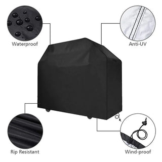 5 Size BBQ Grill Barbeque Cover Anti-Dust Waterproof Weber Heavy Duty Charbroil BBQ Cover Outdoor Rain Protective Barbecue Cover