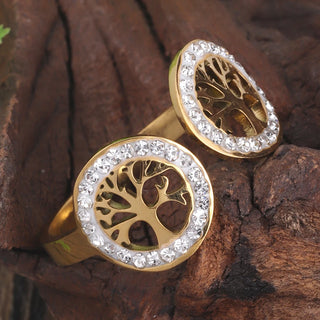 New Arrivals Tree of Life Ring Stainless Steel Women